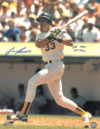Jose Canseco signed Oakland A
