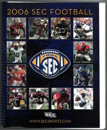 CTBL-021236 2006 SEC Football Media Guide & Program Minor Wear