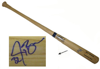 Picture of Athlon CTBL-a16884 Jay Bruce Signed Rawlings Blonde Big Stick Bat - New York Mets