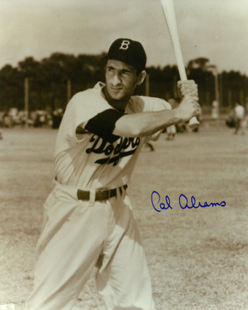 Picture of Athlon CTBL-017177 Cal Abrams Signed Brooklyn Dodgers Vintage B&W Photo - Close Up Batting-Deceased - 8 x 10