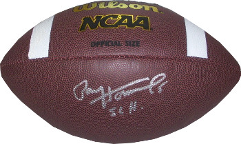 Picture of Athlon CTBL-017213 Paul Hornung Signed Signed Ncaa Wilson Replica Composite Football 56 H - Heisman-Notre Dame Fighting Irish