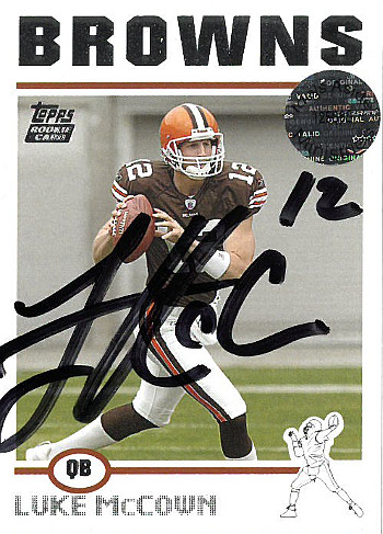 Picture of Athlon CTBL-018197 Luke McCown Signed Cleveland Browns 2004 Topps Rookie Trading Card - No.12