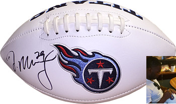 Picture of Athlon CTBL-019155 DeMarco Murray Signed Tennessee Titans White Logo Football No.29 - Murray Hologram