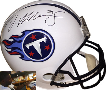 Picture of Athlon CTBL-019162 DeMarco Murray Signed Tennessee Titans Riddell Full Size Replica Helmet No.29 - Murray Hologram