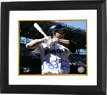 CTBL-BW17224 8 x 10 in. Bret Boone Signed Seattle Mariners Photo Custom Framed