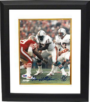 CTBL-BW9657 8 x 10 in. Dwight Stephenson Signed Miami Dolphins Photo Custom Framed- PSA DNA Hologram -  RDB Holdings & Consulting, CTBL_BW9657