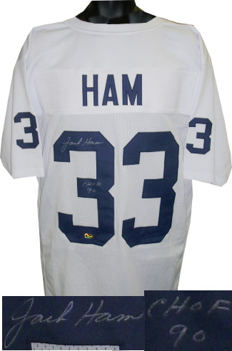 CTBL-015206N Jack Ham Signed White TB Custom Stitched Football Jersey CHOF 90, Extra Large -  RDB Holdings & Consulting, CTBL_015206N