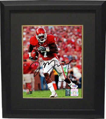 CTBL-BB19054 8 x 10 in. DeMarco Murray Signed Oklahoma Sooners Maroon Jersey Custom Framed Photo - PSA Hologram -  RDB Holdings & Consulting, CTBL_BB19054