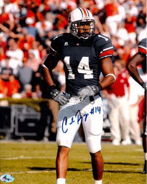 Picture of Athlon CTBL-000015b Carlos Rogers Signed Auburn Tigers 8 x 10 Photo