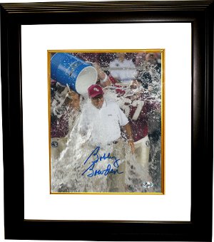 Picture of RDB Holdings & Consulting CTBL-BW14336 8 x 10 in. Bobby Bowden Signed Florida State Seminoles Photo Powerade Dunk Custom Framed