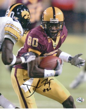 Picture of RDB Holdings & Consulting CTBL-004907b 8 x 10 in. Derek Hagan Signed Arizona State Sun Devils Photo