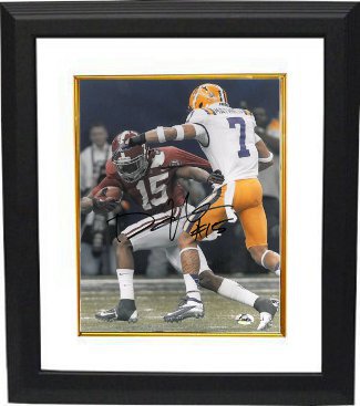 CTBL-BW11064 8 x 10 in. Darius Hanks Signed Alabama Crimson Tide Custom Framed Photo