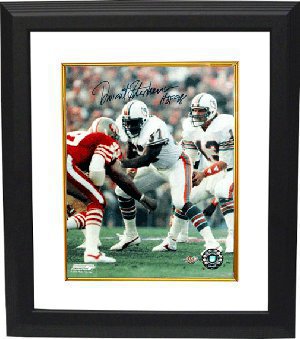 CTBL-BW4099 8 x 10 in. Dwight Stephenson Signed Miami Dolphins Custom Framed Photo Hof 98