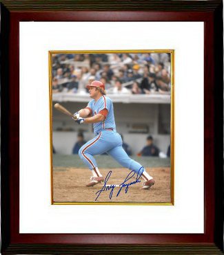 CTBL-MW12856 8 x 10 in. Greg Luzinski Signed Philadelphia Phillies Custom Framed Photo