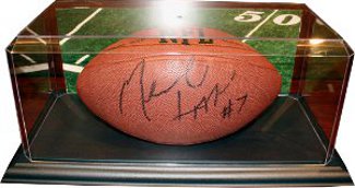 CTBL-009817 Football Unsigned Display Case with Black Base
