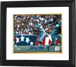 CTBL-BW11487 8 x 10 in. Steve Grogan Signed New England Patriots Photo, Custom Framed