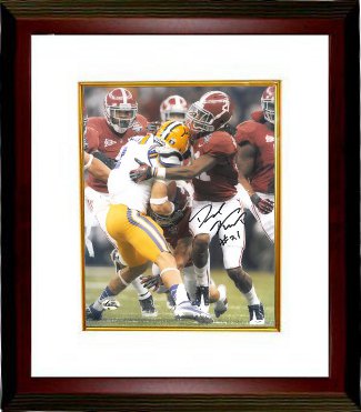 CTBL-MW11061 Dre Kirkpatrick Signed Alabama Crimson Tide 8 x 10 Photo Custom Framed - BCS National Championship Game