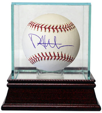 Picture of Athlon CTBL-g16896 Philip Hughes Signed Official Major League Baseball with Glass Case - Twins - Yankees