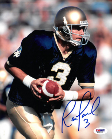 Picture of RDB Holdings & Consulting CTBL-021338 Ron Powlus Signed Notre Dame Fighting Irish 8 x 10 in. Photo&#44; PSA Hologram