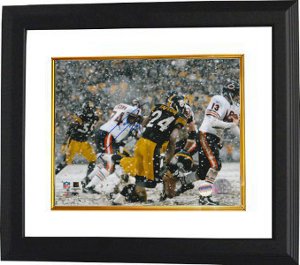 Picture of Athlon CTBL-BW7471 Ike Taylor Signed Pittsburgh Steelers 8 x 10 Photo Custom Framed