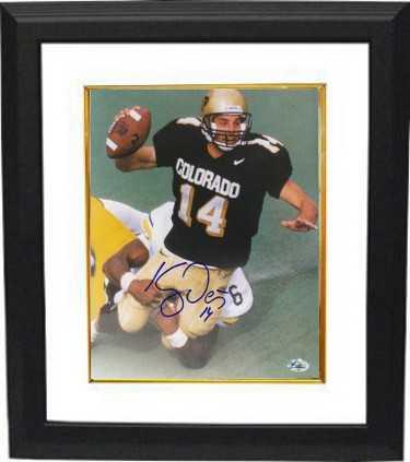 Picture of RDB Holdings & Consulting CTBL-BWD281 8 x 10 Koy Detmer signed Colorado Buffaloes Photo Frame&#44; White - Black Jersey