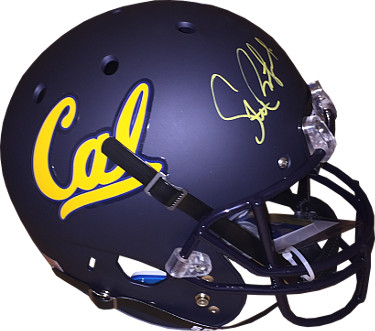 CTBL-021752 Steve Bartkowski Signed California Bears Schutt Full Size Matte Navy Replica Helmet- Radtke Hologram