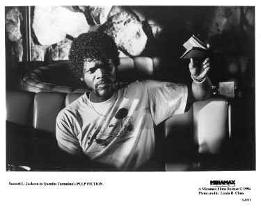 CTBL-022247 Samuel L. Jackson Unsigned Pulp Fiction Miramax B&W 8 x 10 Promo Photo - Quentin Tarantino -  Athlon Sports, CTBL_022247