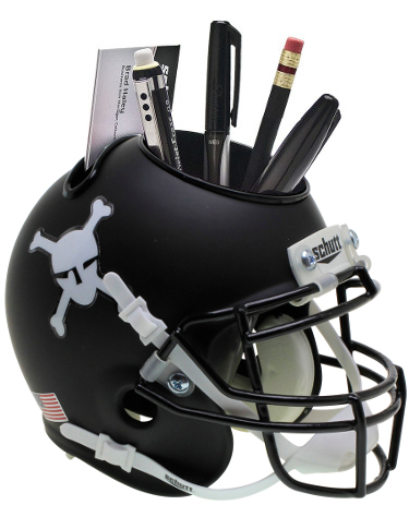Picture of Athlon Sports CTBL-022279 Army Black Knights Black Matte NCAA Football Schutt Mini Helmet Desk Caddy
