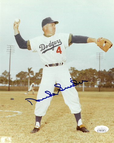 CTBL-022402 8 x 10 in. JSA Hologram Duke Snider signed Los Angeles Dodgers Photo