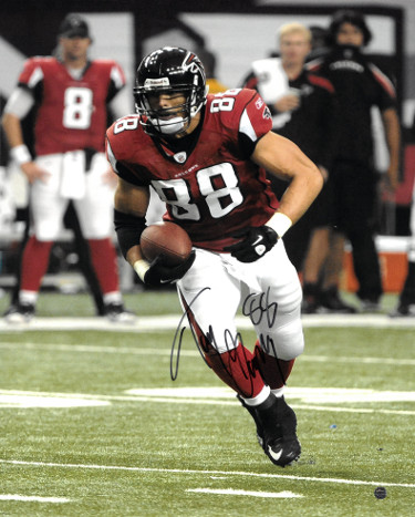 CTBL-J21849 16 x 20 in. No.88 Tony Gonzalez Signed Atlanta Falcons Photo Vertical - JSA Hologram