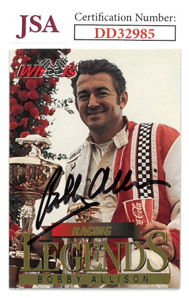 CTBL-023024 Bobby Allison Signed NASCAR 1994 Wheels Racing Legends Trading Card No. LS3 - JSA Hologram No. DD32985 -  Athlon Sports, CTBL_023024