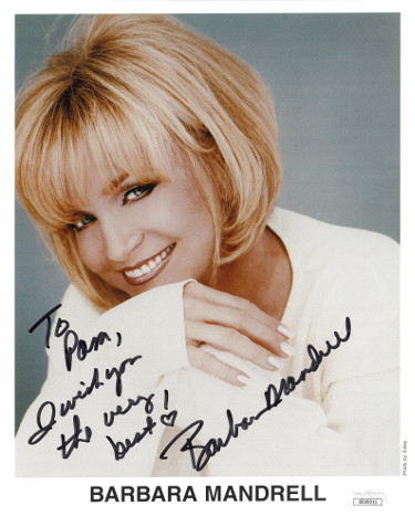 CTBL-023103 8 x 10 in. Barbara Mandrell Signed Photo to Pam, I Wish You the Very Best - JSA Hologram No. DD39211