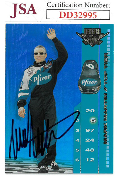 Picture of Athlon Sports CTBL-022932 Mark Martin Signed NASCAR 2003 High Gear Wheels Racing Trading Card No. TT2 - JSA Hologram No. DD32995