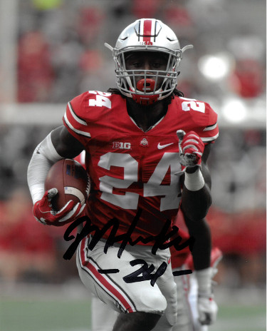 Picture of Athlon Sports CTBL-023976 8 x 10 in. Malik Hooker Signed Ohio State Buckeyes Closeup Photo No. 24