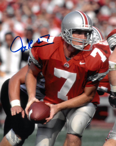 Picture of Athlon Sports CTBL-023993 8 x 10 in. Joe Germaine Signed Ohio State Buckeyes Photo No. 7 - Red Jersey