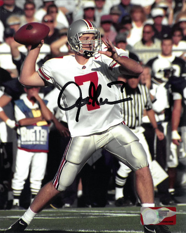 Picture of Athlon Sports CTBL-023994 8 x 10 in. Joe Germaine Signed Ohio State Buckeyes Photo No. 7 - White Jersey