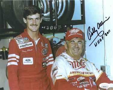 CTBL-022783 8 x 10 in. Bobby Allison Signed NASCAR Photo with Davey Allison, NHOF 2011 - JSA Hologram -  Athlon Sports, CTBL_022783