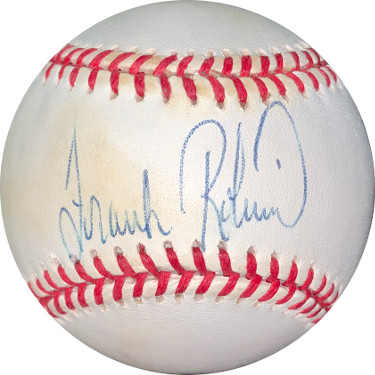 Picture of Athlon Sports CTBL-023906 Frank Robinson Signed Roal Official American League Baseball&#44; Minor Tone Spots - JSA Hologram No. DD64440 - Baltimore Orioles