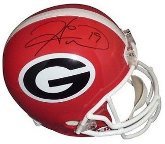 Athlon Sports CTBL-J17025 No.19 Hines Ward Signed Georgia Bulldogs Riddell Mini Helmet - JSA Hologram Black Sig
