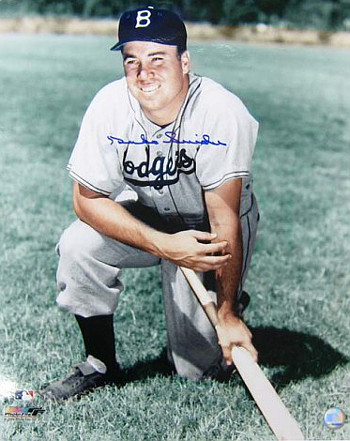 CTBL-J17464 16 x 20 in. Duke Snider Signed Brooklyn Dodgers Photo - JSA Hologram Color on Knee-Deceased