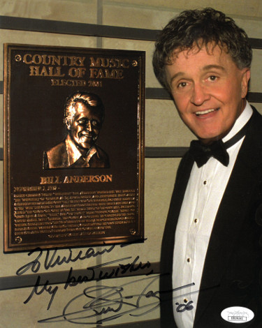 CTBL-023582 Whisperin Bill Anderson Signed Country Music Hall of Fame Color 8 x 10 in. Photo to Vivian My Best Wishes- JSA Hologram No.DD39341 -  Athlon Sports, CTBL_023582