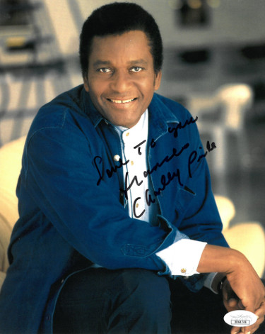 CTBL-024467 Charley Pride Signed 8 x 10 in. Photo Love to You Frances- JSA Hologram No.DD64746