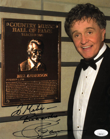 CTBL-024472 Whisperin Bill Anderson Signed Country Music Hall of Fame Color 8 x 10 in. Photo to Metie Best Wishes- JSA Hologram No.DD64742 -  Athlon Sports, CTBL_024472