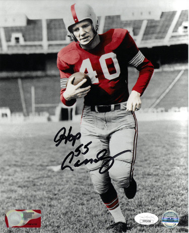 CTBL-J23890 Howard Hopalong Cassady Signed Ohio State Buckeyes Spotlight 8 x 10 in. Photo- JSA Hologram 55 Heisman
