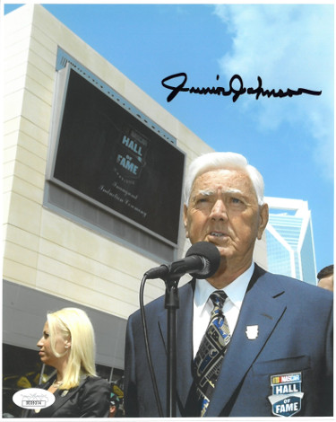 Picture of Athlon Sports CTBL-023319 Junior Johnson Signed NASCAR Hall of Fame 8 x 10 in. Photo- JSA Hologram No.DD39374