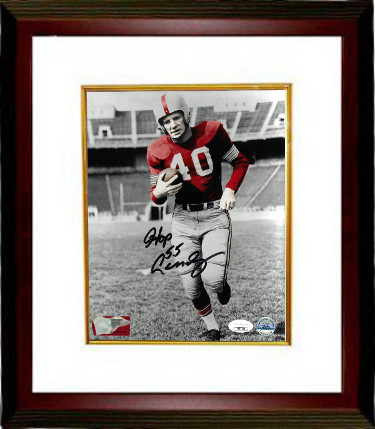 CTBL-MW23890 Howard Hopalong Cassady Signed Ohio State Buckeyes Spotlight 8 x 10 in. Photo Custom Framing- JSA Hologram 55 Heisman