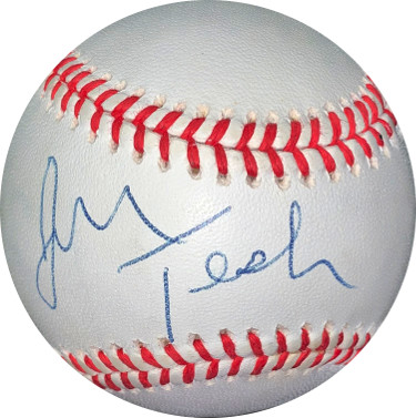 Picture of Athlon Sports CTBL-024211 John Tesh Signed RONL Rawlings Official National League Baseball Tone Spots- JSA Hologram No.EE41703