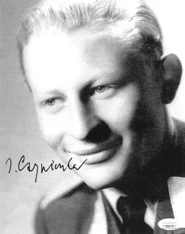 CTBL-024417 Jorg Czypionka Signed WWII German ME-262 Luftwaffe Pilot Night Fighter Vintage B&W 8 x 10 in. Photo- JSA Hologram No.DD64720