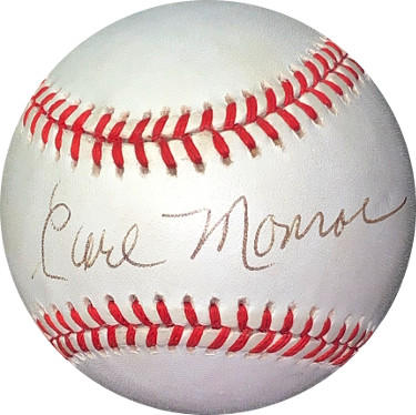 Picture of Athlon Sports CTBL-024425 Earl Monroe Signed RONL Rawlings Official National League Baseball- JSA Hologram No.EE41648 New York Knicks