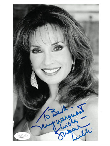 Picture of Athlon Sports CTBL-023119 Susan Lucci Signed B&W 7 x 9 in. Photo to Beth My Warmest Wishes- JSA Hologram No.DD39194 All My Children & Erica Kane
